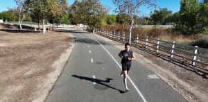 Run Influencer Isaiah Marquez running on the Paseo Trials